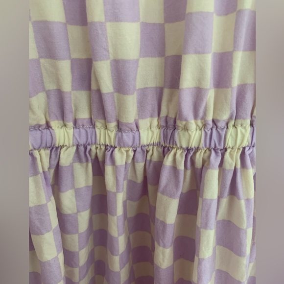 Cat & Jack Girls Dress: White & Purple Gingham Pattern. Size XL/15/16 - Picture 3 of 7